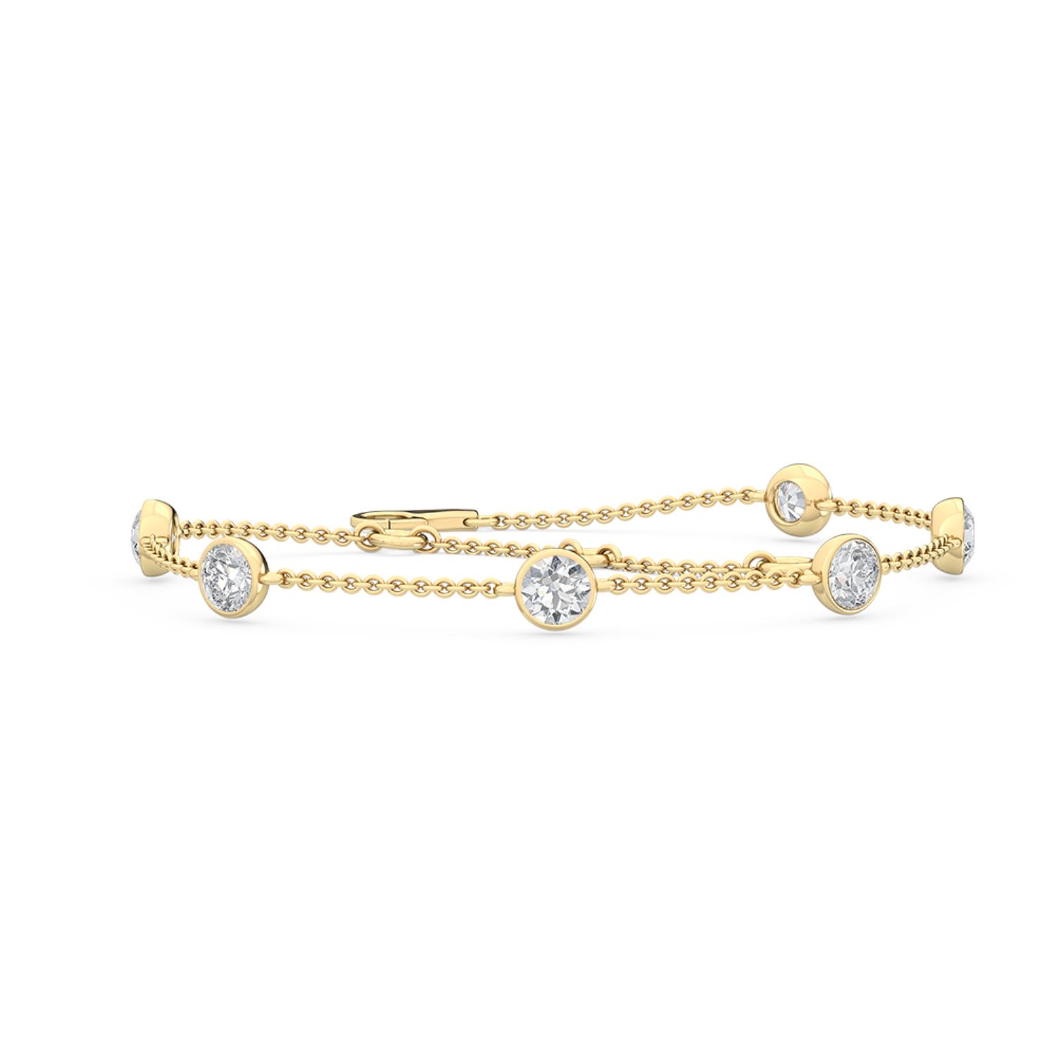 14K Yellow Gold Diamond Bracelet