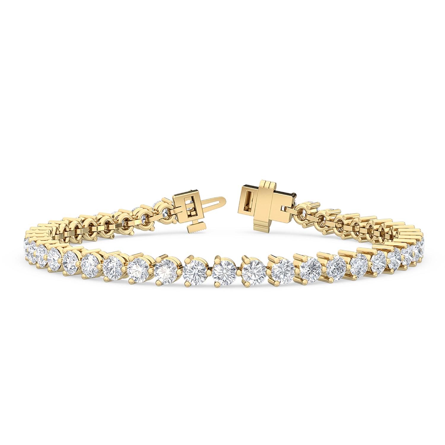 14K Yellow Gold Diamond Bracelet
