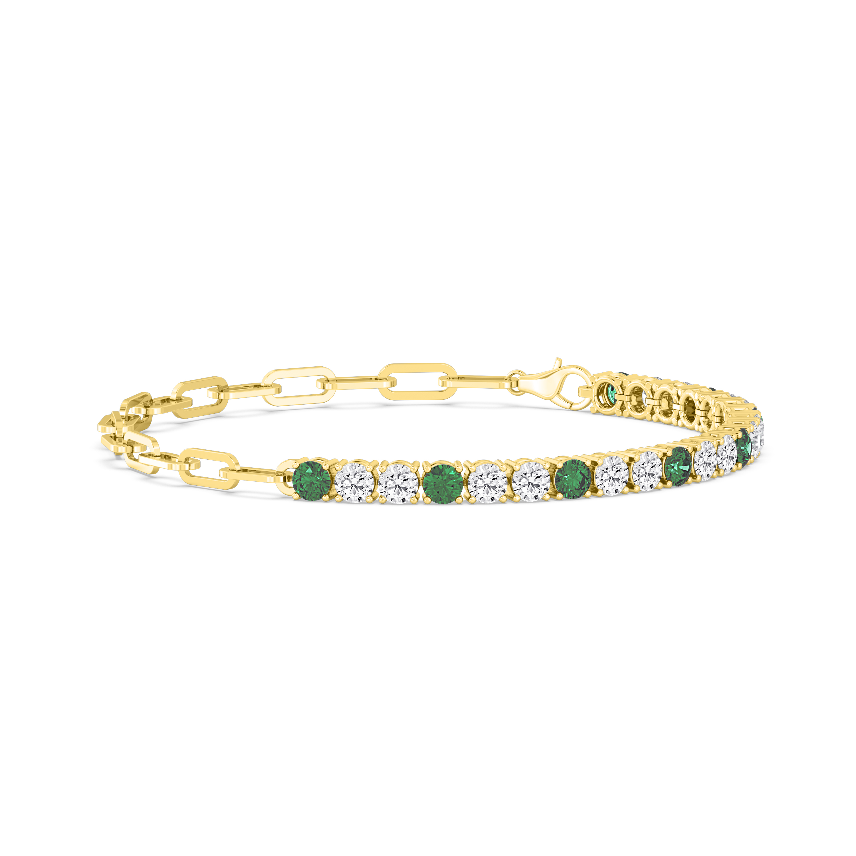 14K Yellow Gold Diamond Bracelet