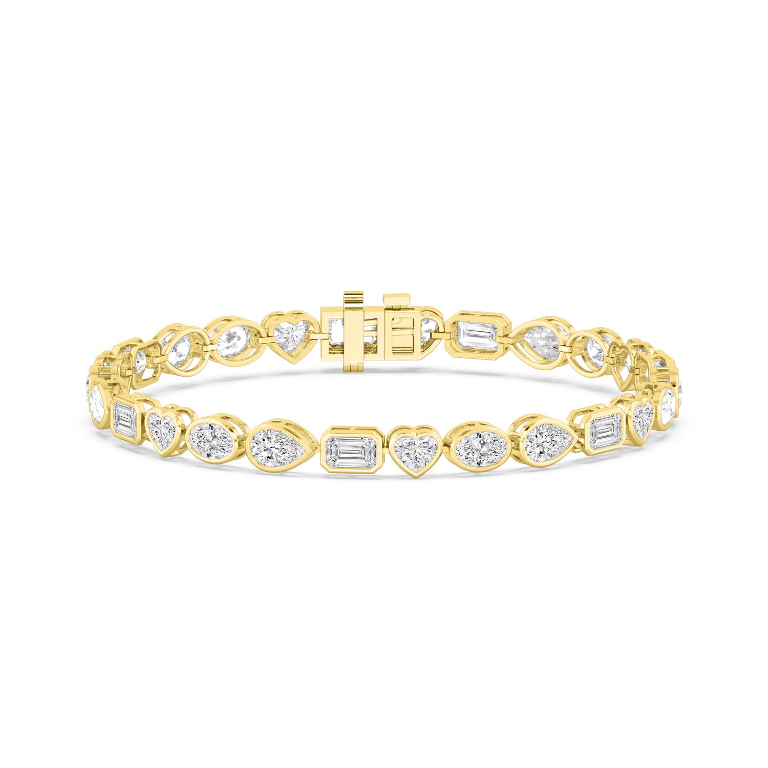 14K Yellow Gold Diamond Bracelet