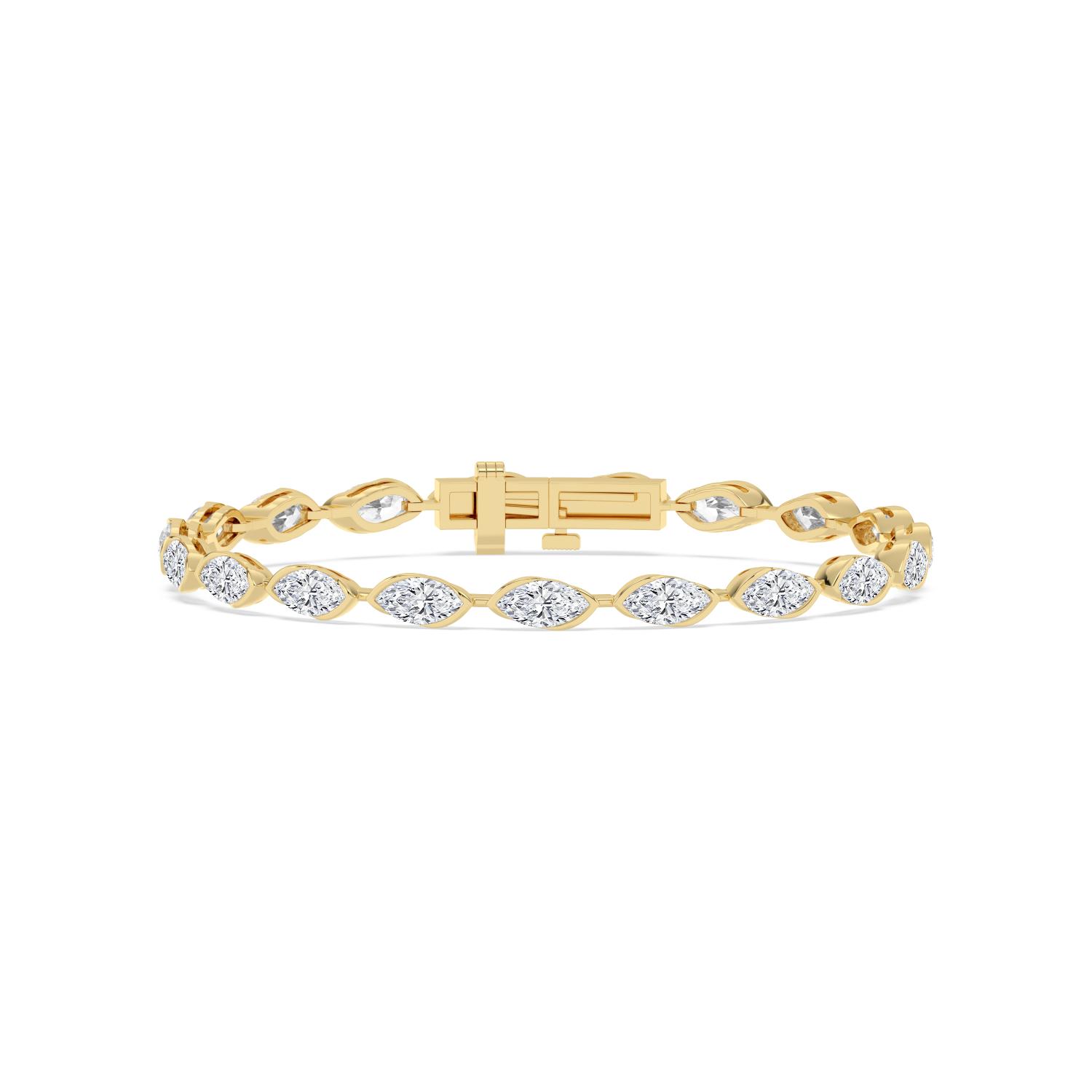 14K Yellow Gold Diamond Bracelet
