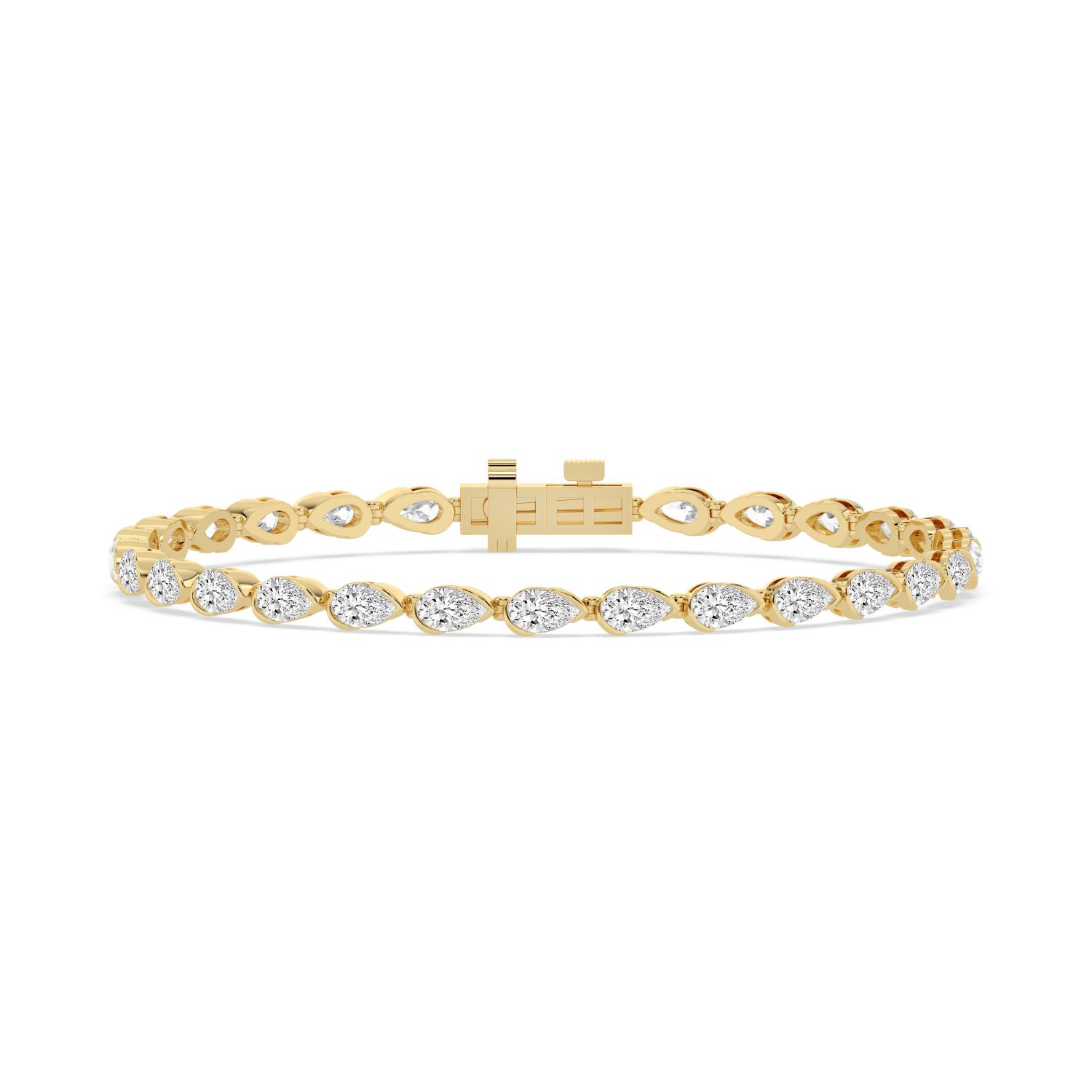 14K Yellow Gold Diamond Bracelet