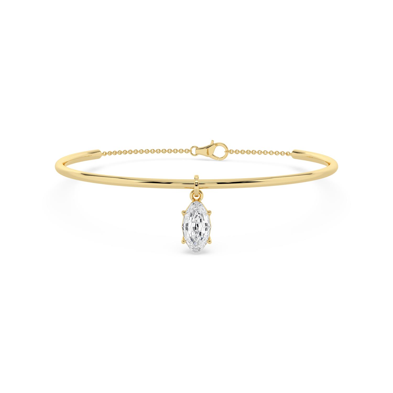 14K Yellow Gold Diamond Bracelet