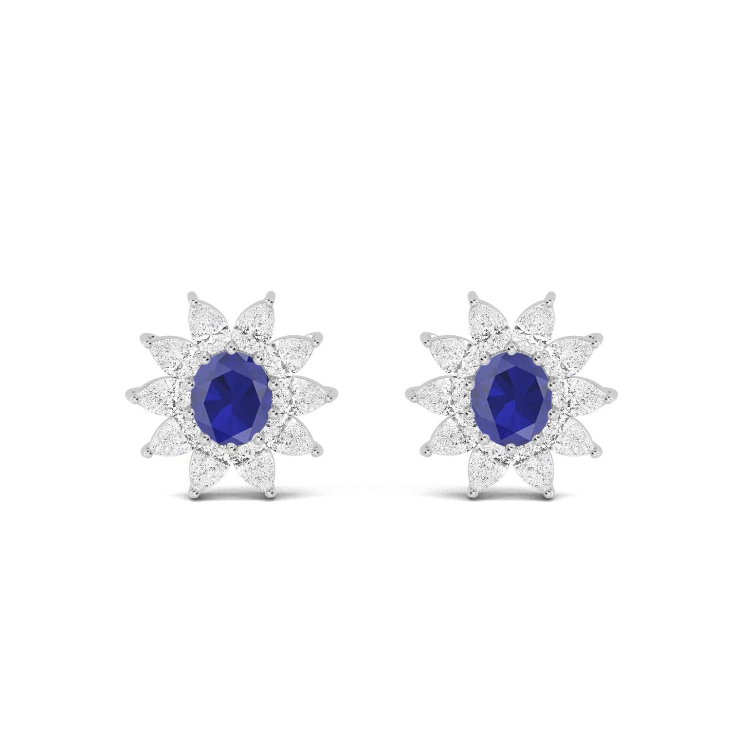 9K Rose Gold Diamond Earrings