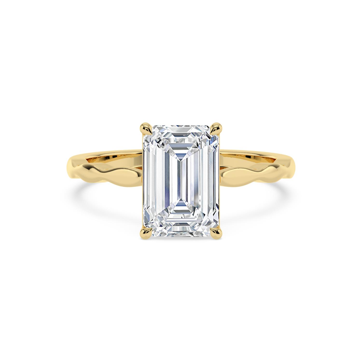 14K Yellow Gold Diamond Engagement Rings