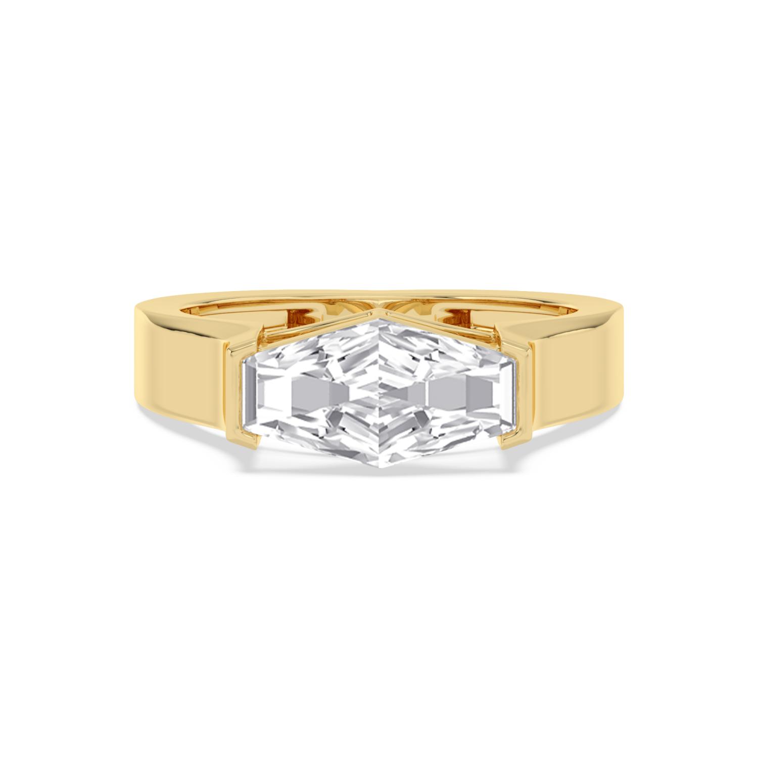 14K Yellow Gold Diamond Engagement Rings