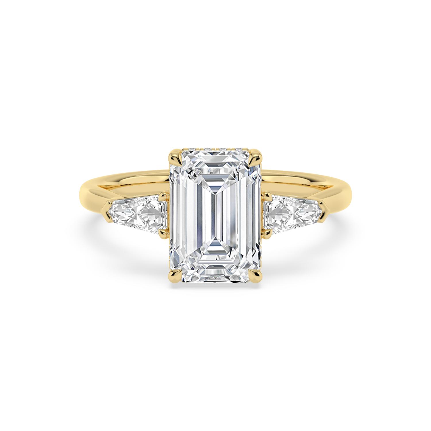 14K Yellow Gold Diamond Engagement Rings