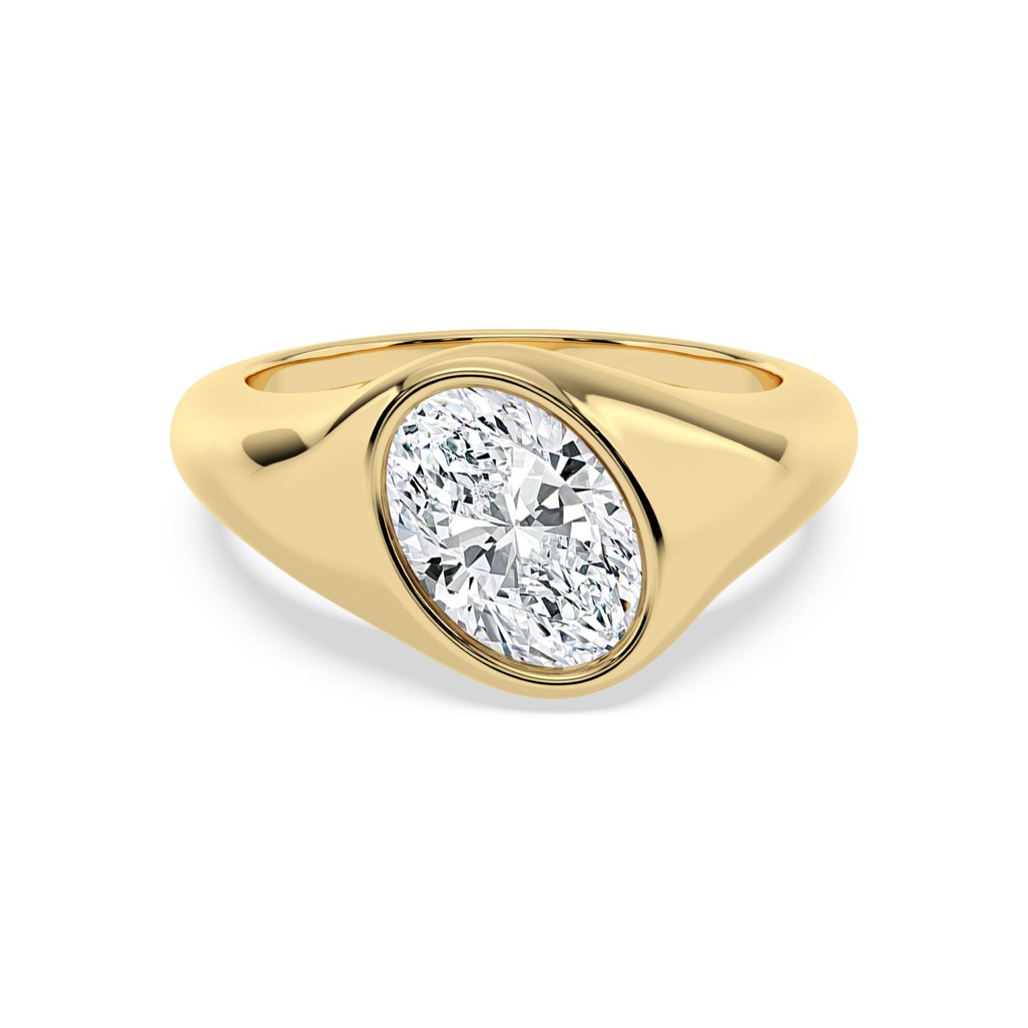 14K Yellow Gold Diamond Engagement Rings