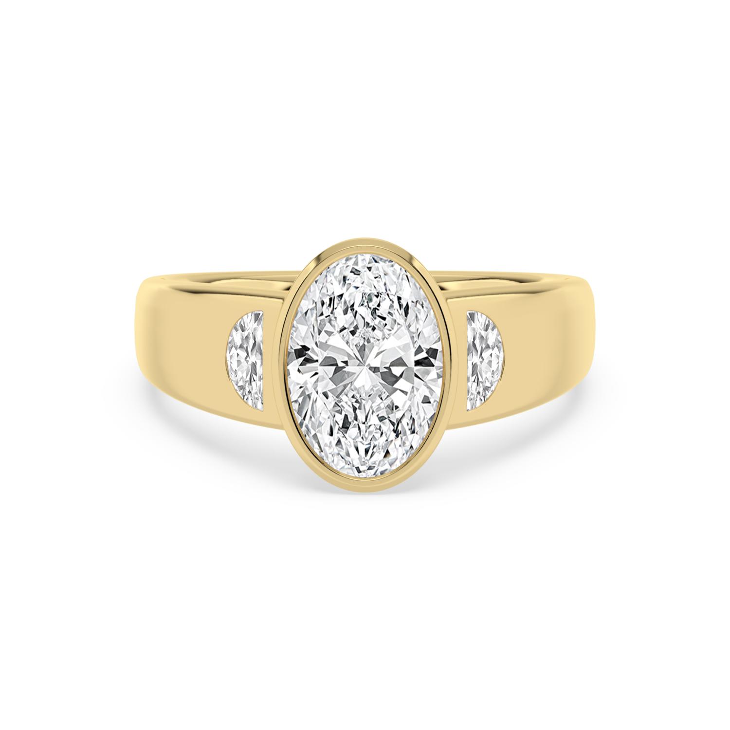 14K Yellow Gold Diamond Engagement Rings