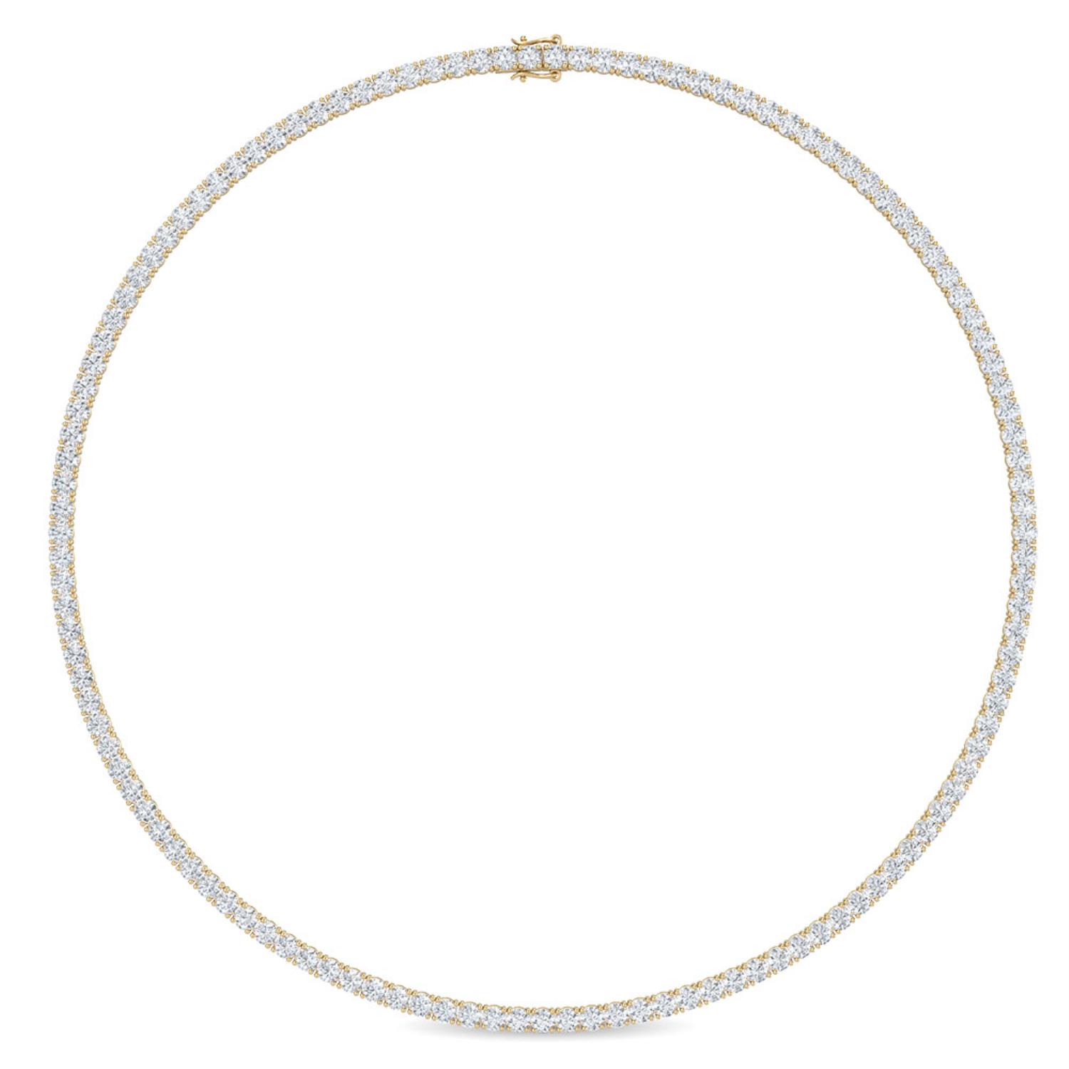 14K Yellow Gold Diamond Necklace