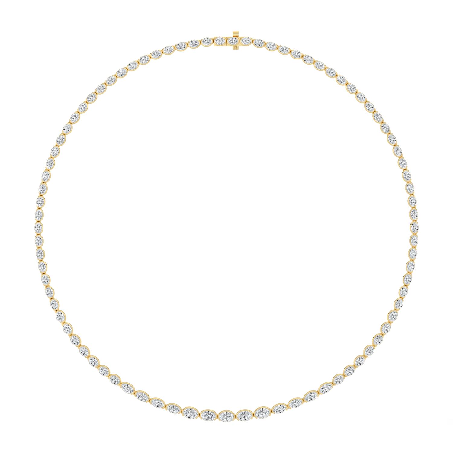 14K Yellow Gold Diamond Necklace