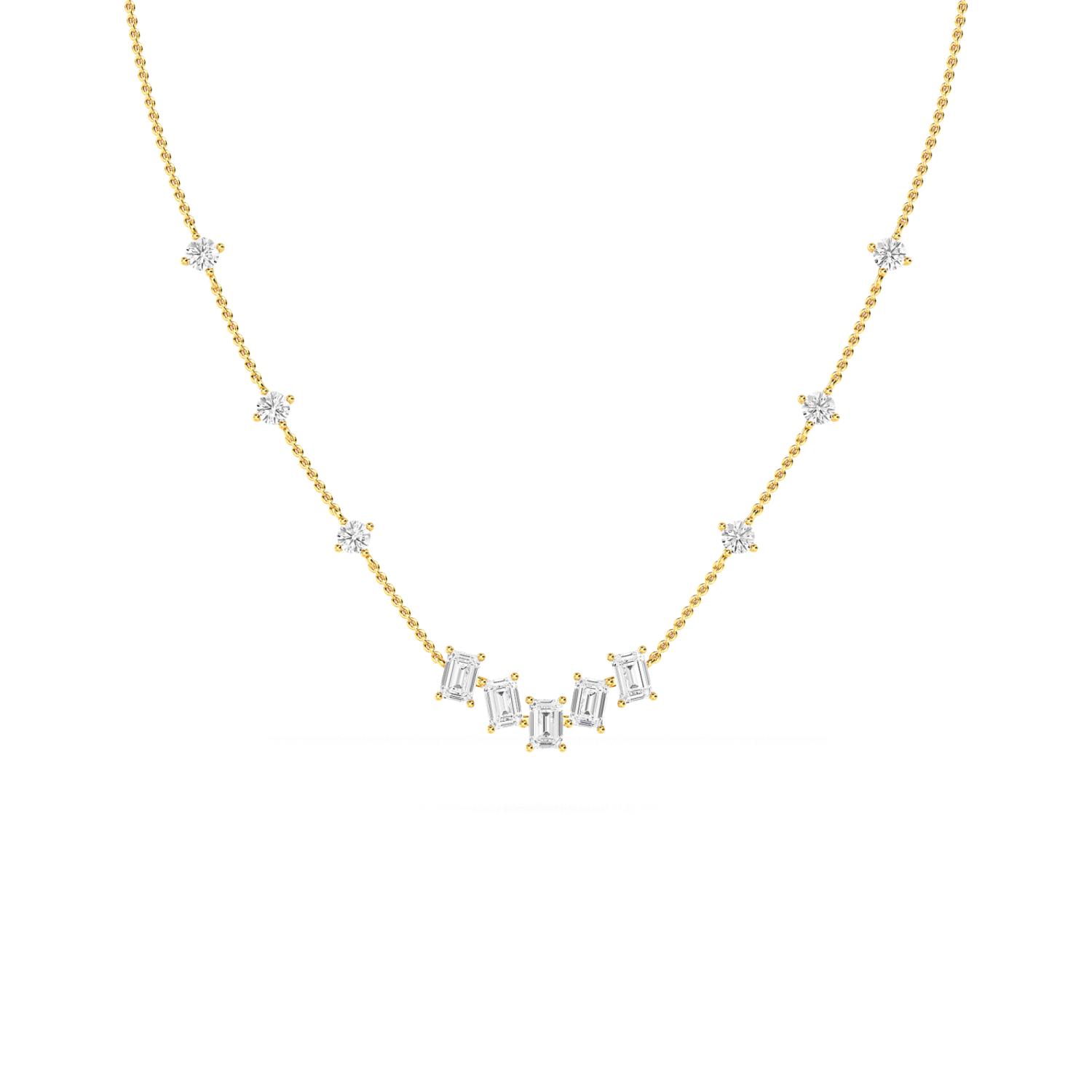 14K Yellow Gold Diamond Pendant