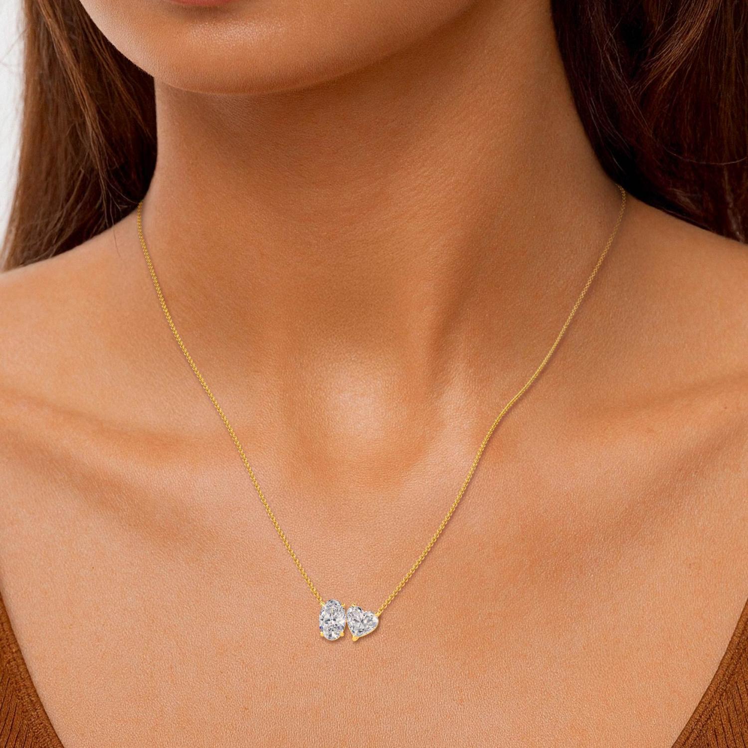 14K Yellow Gold Diamond Pendent Set
