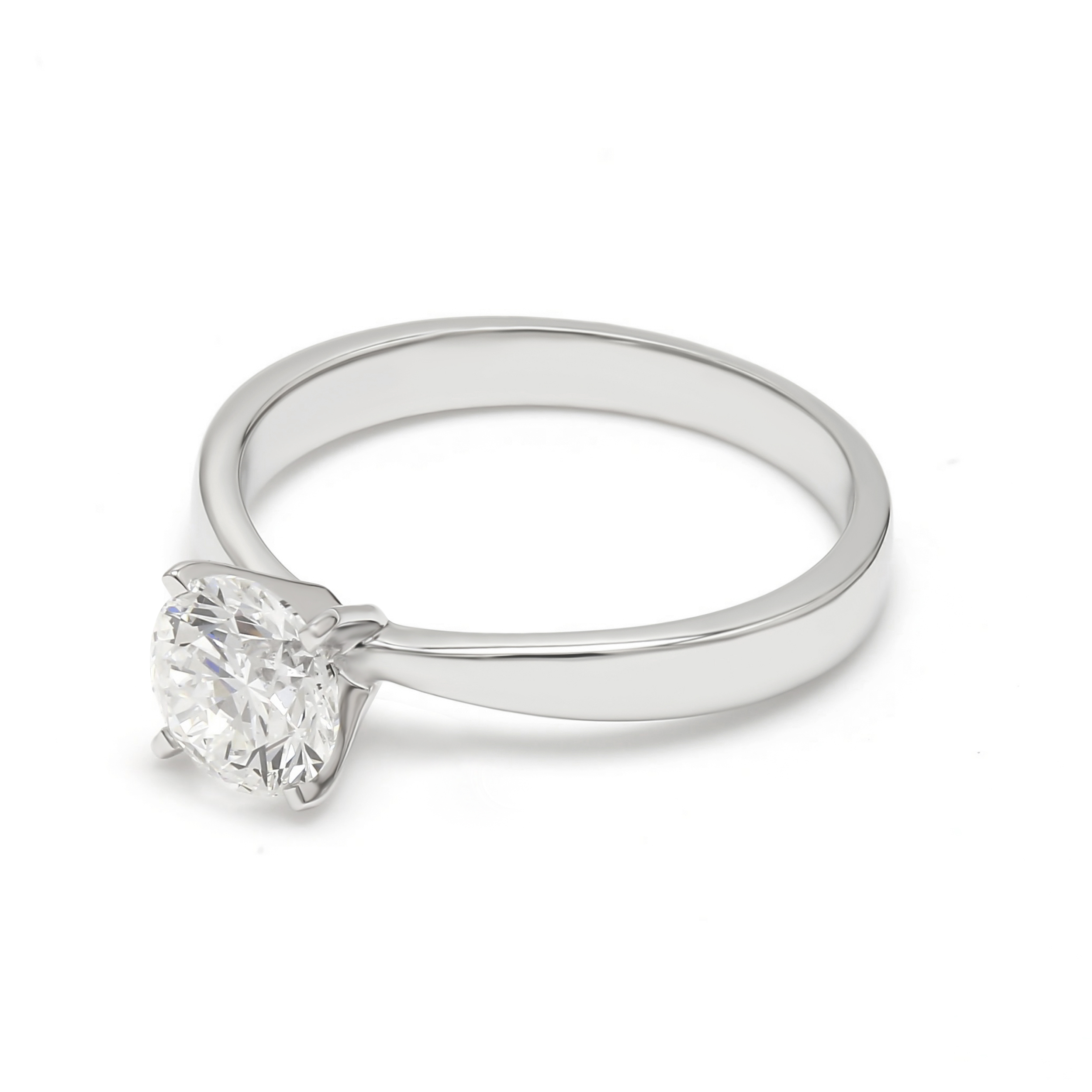 10K White Gold Diamond Engagement Ring