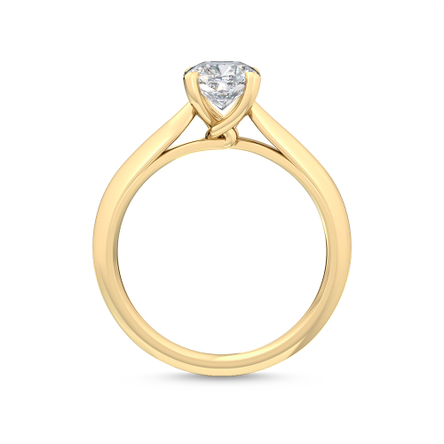 14K Yellow Gold Diamond Engagement Ring