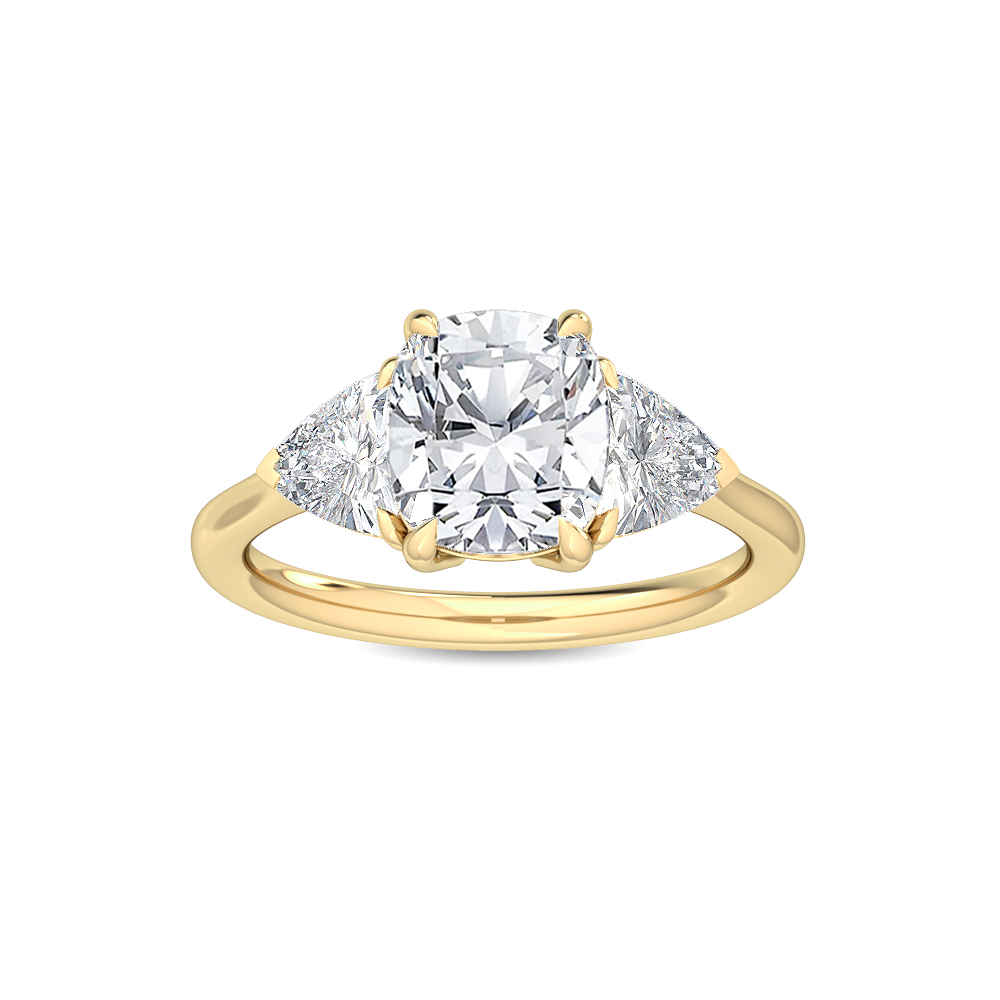 14K Yellow Gold Diamond Engagement Ring