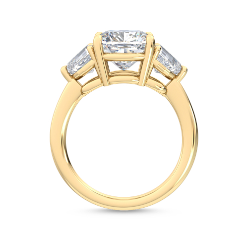 14K Yellow Gold Diamond Engagement Ring