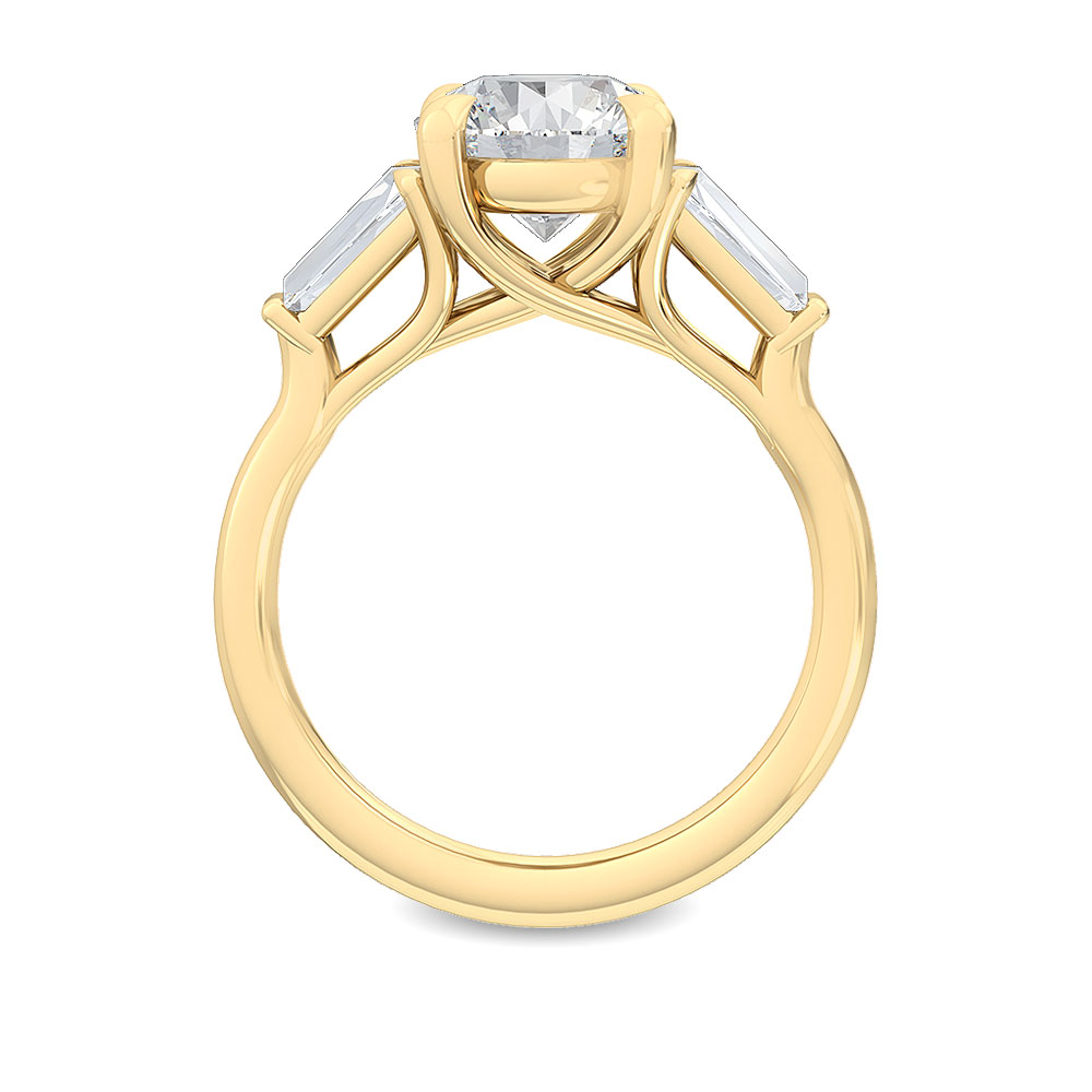 14K Yellow Gold Diamond Engagement Ring