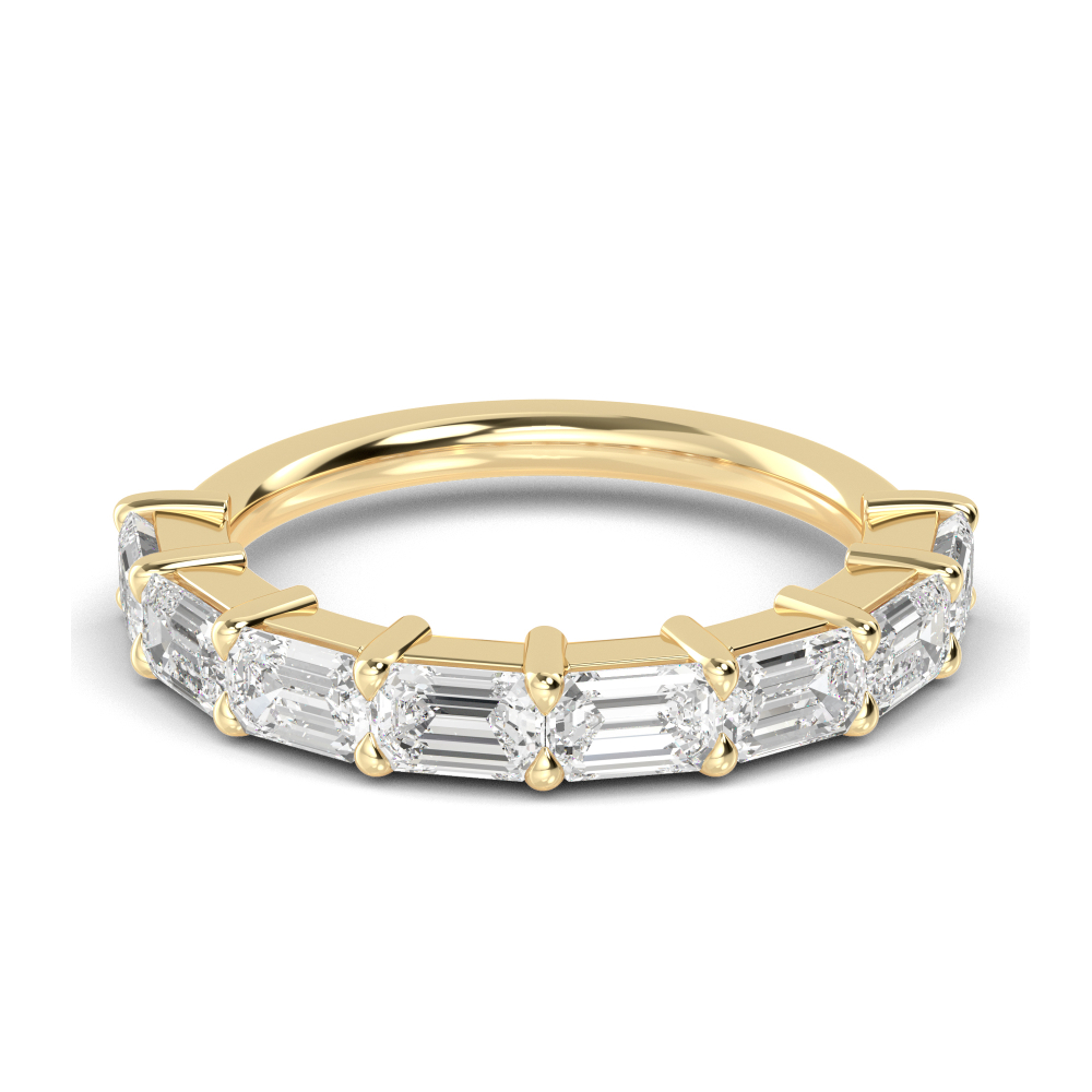 14K Yellow Gold Diamond Stackable Ring