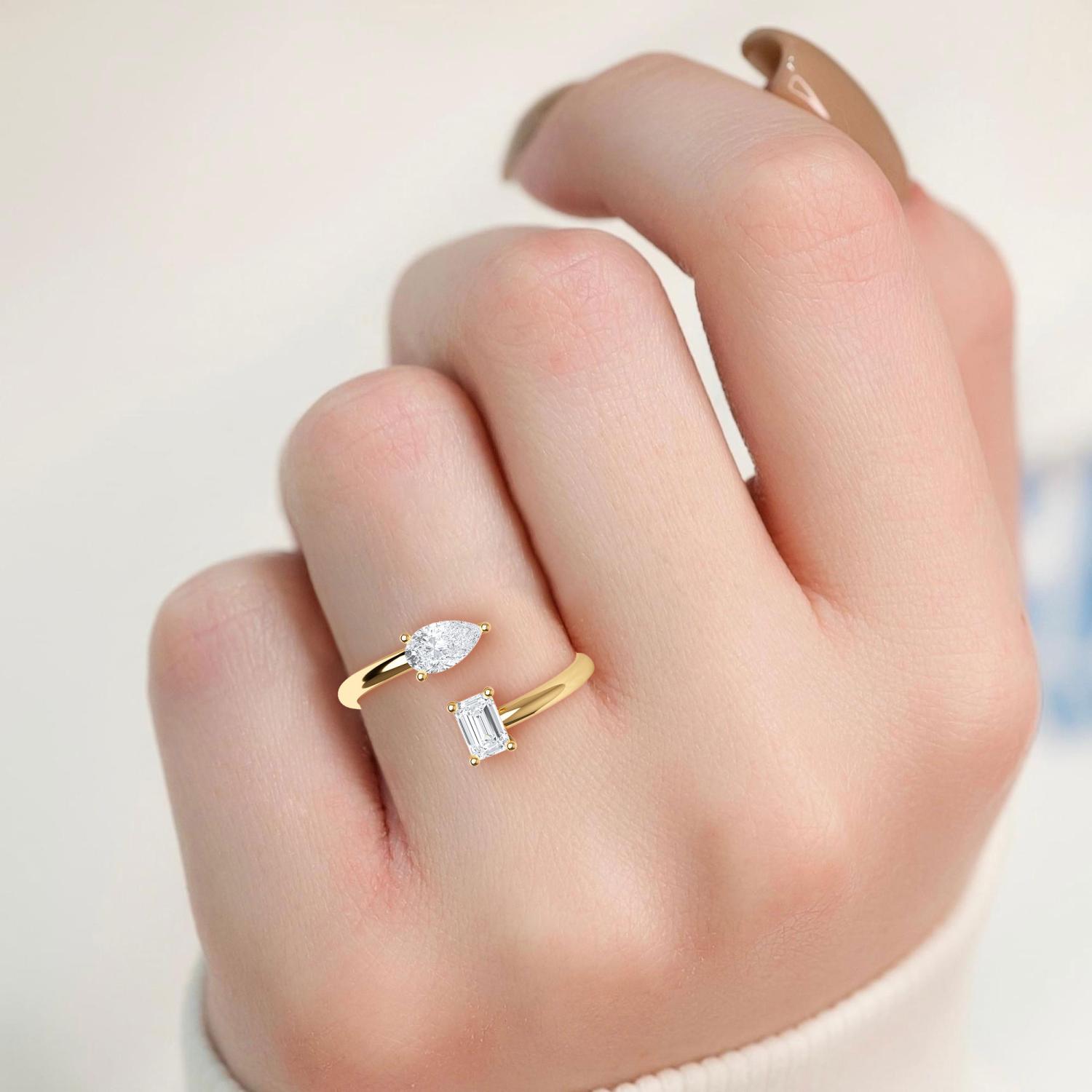 14K Yellow Gold Diamond Ring