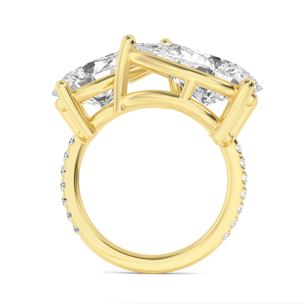14K Yellow Gold Diamond Engagement Ring