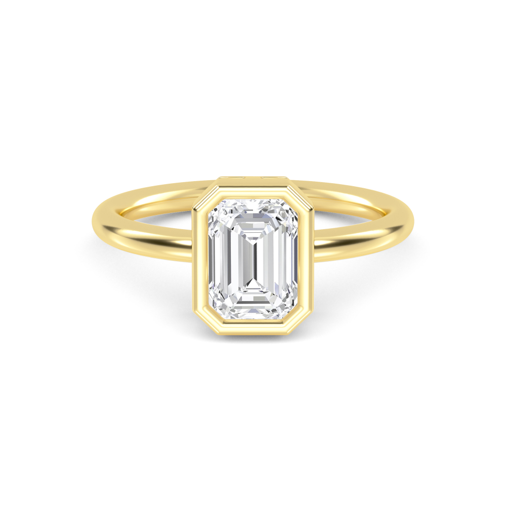 14K Yellow Gold Diamond Engagement Ring