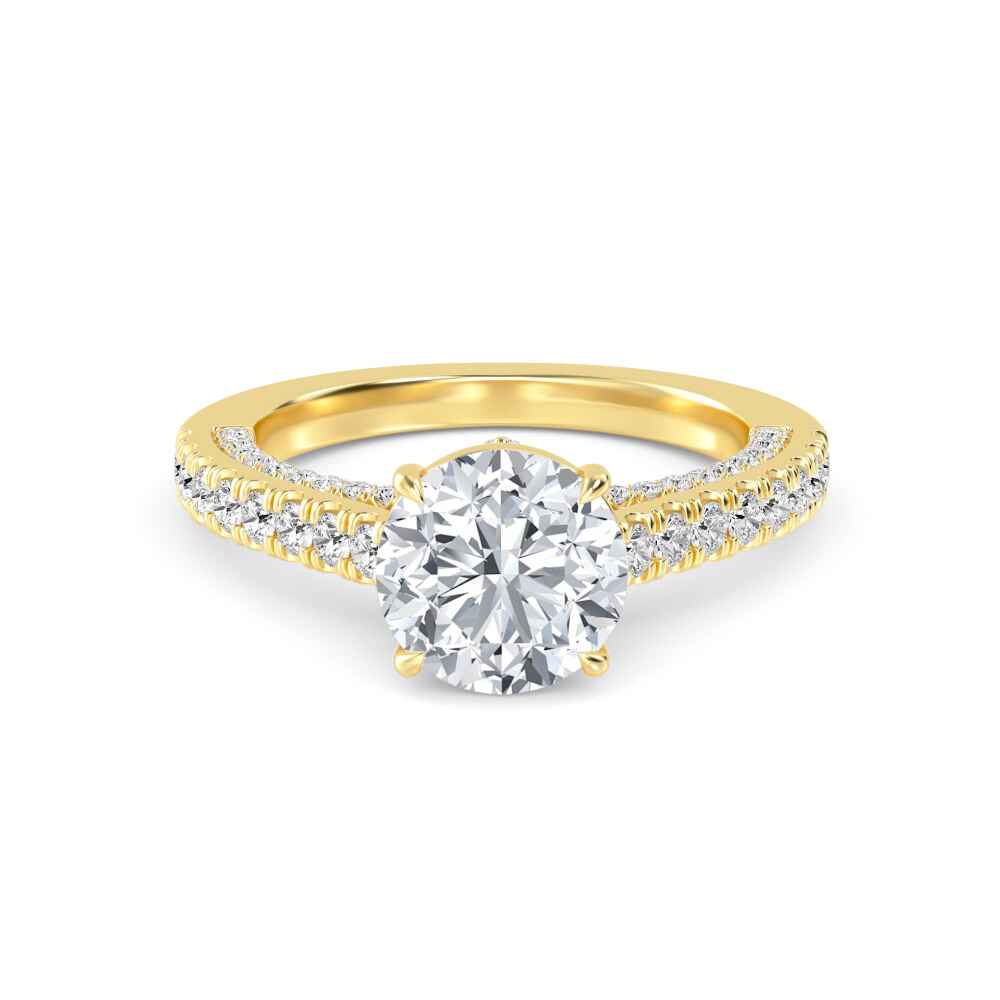 14K Yellow Gold Diamond Ring