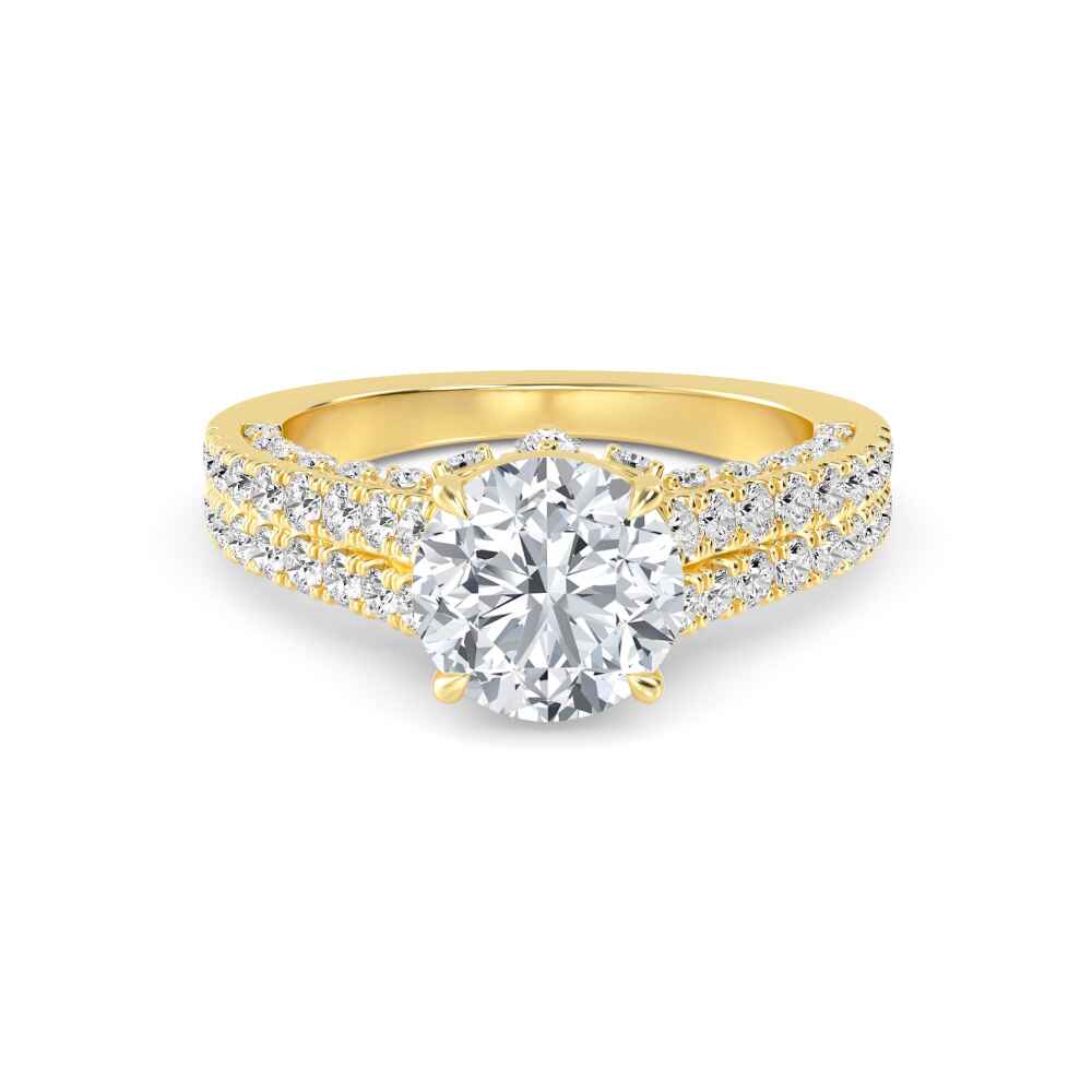 14K Yellow Gold Diamond Ring