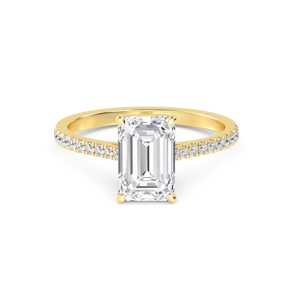 14K Yellow Gold Diamond Solitaire Rings