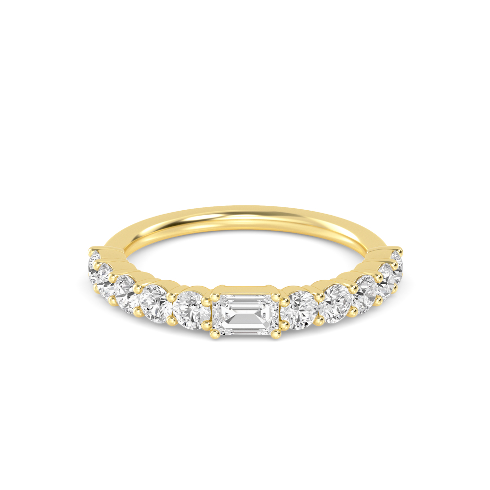 14K Yellow Gold Diamond Bands