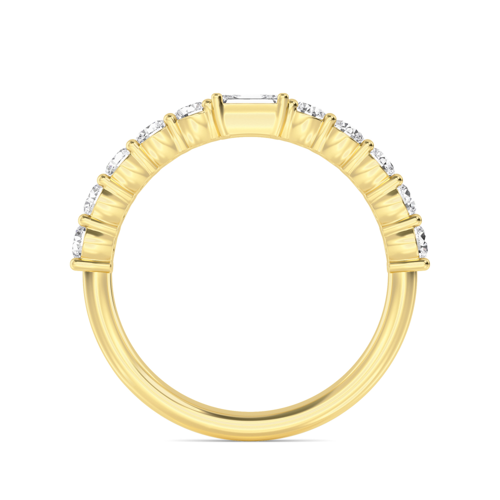 14K Yellow Gold Diamond Bands