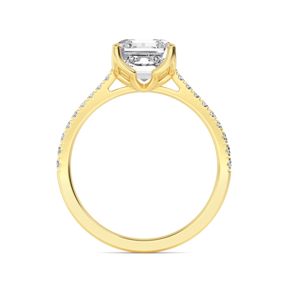 14K Yellow Gold Diamond Solitaire Rings