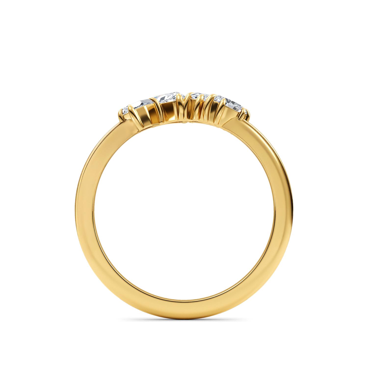 14K Yellow Gold Diamond Ring