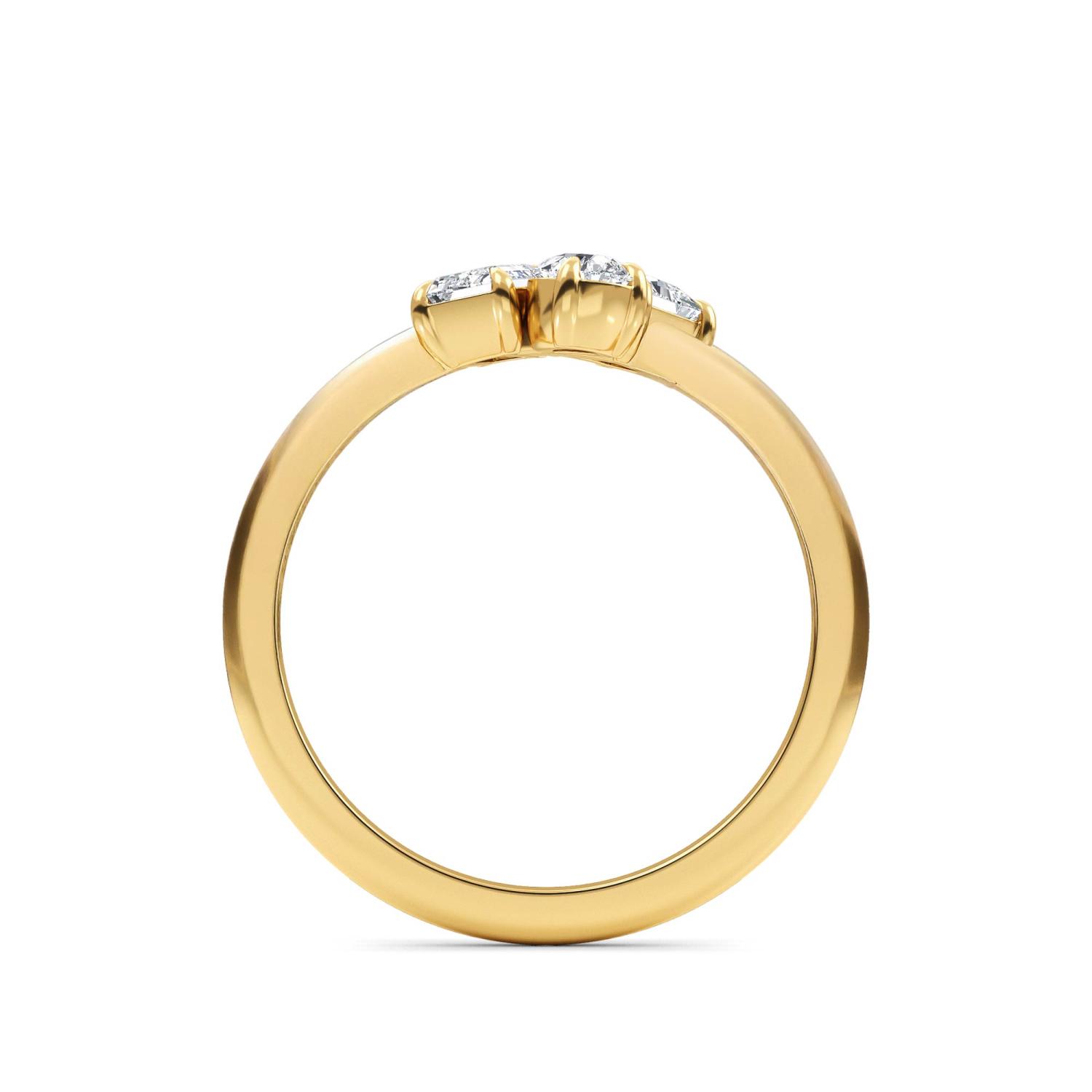14K Yellow Gold Diamond Ring