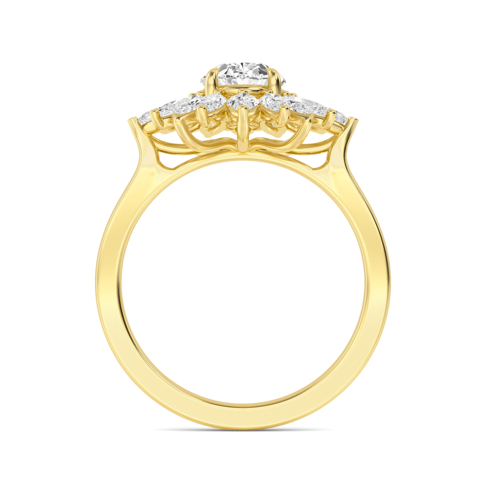14K Yellow Gold Diamond RingsSJR60585OV