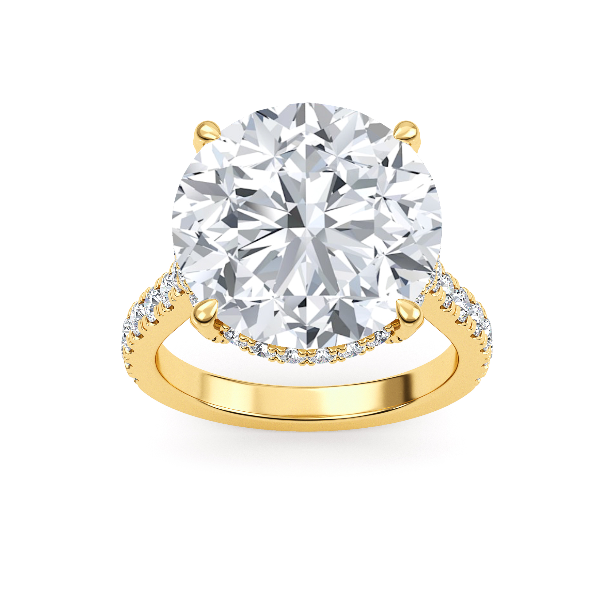14K Yellow Gold Diamond Ring