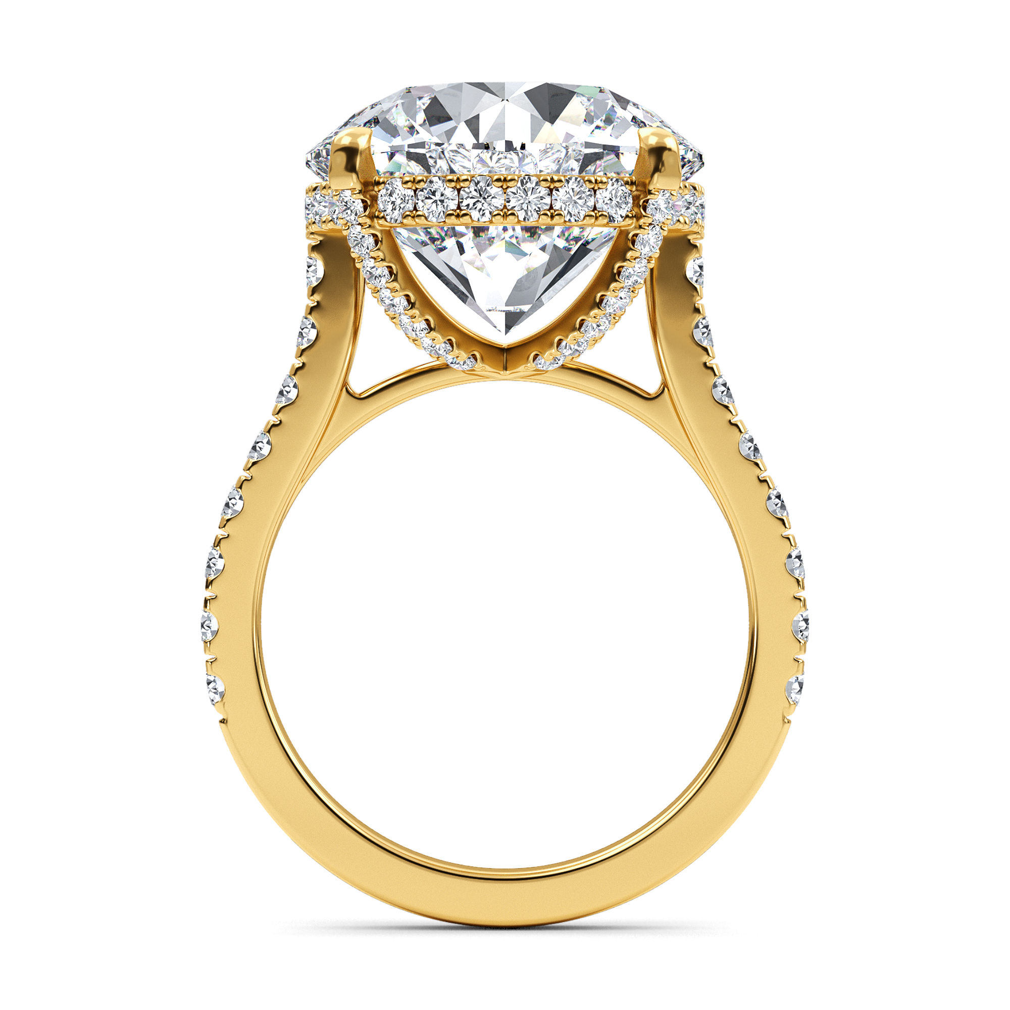 14K Yellow Gold Diamond Ring
