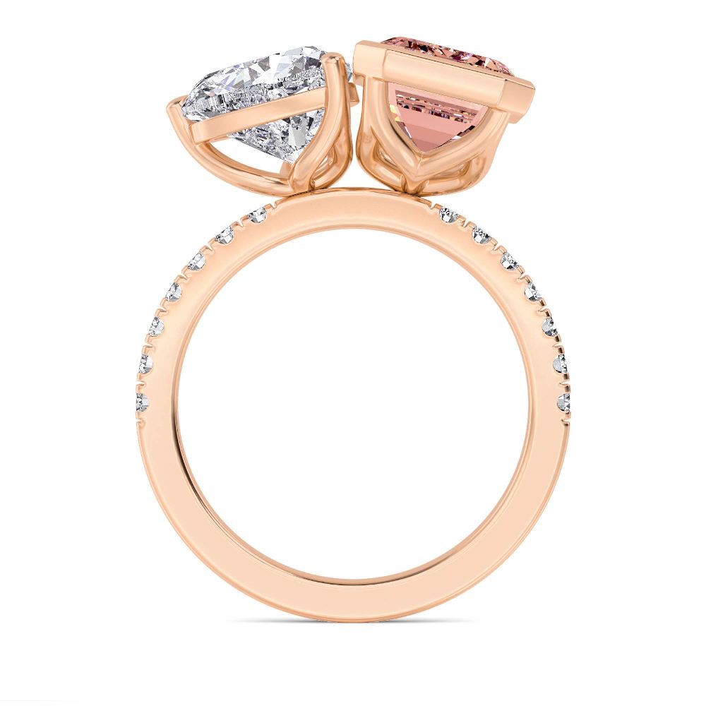 10K Rose Gold Diamond Ring6