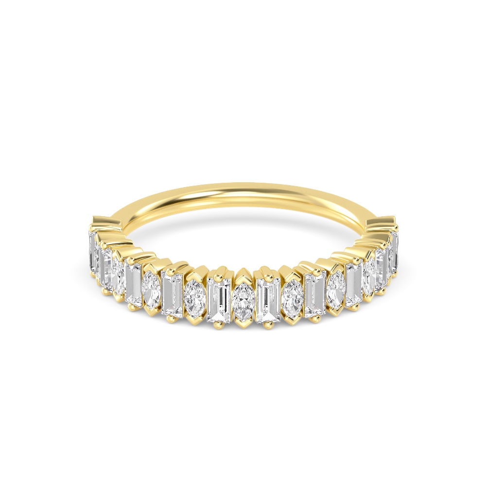 14K Yellow Gold Diamond Bands