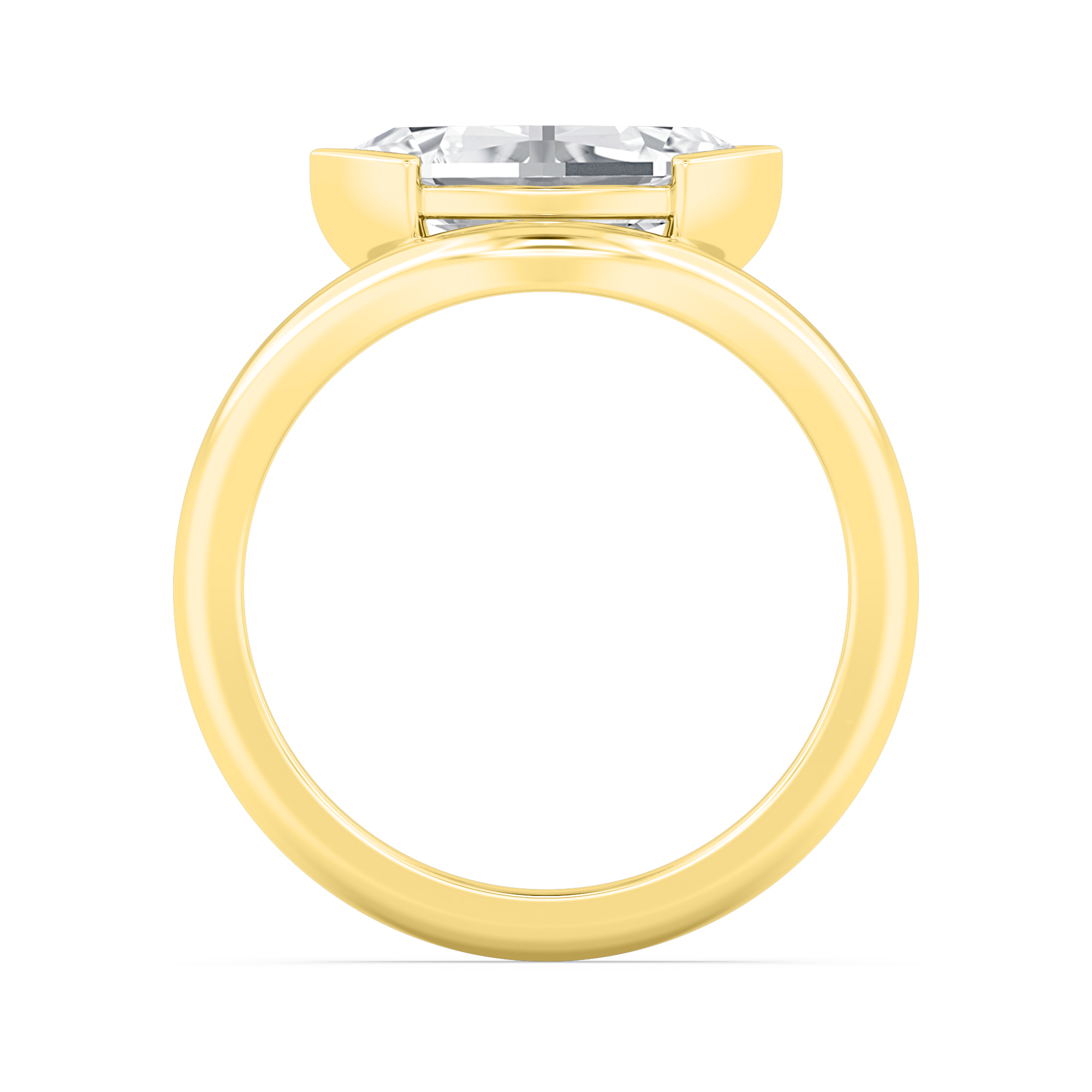 14K Yellow Gold Diamond Engagement Rings