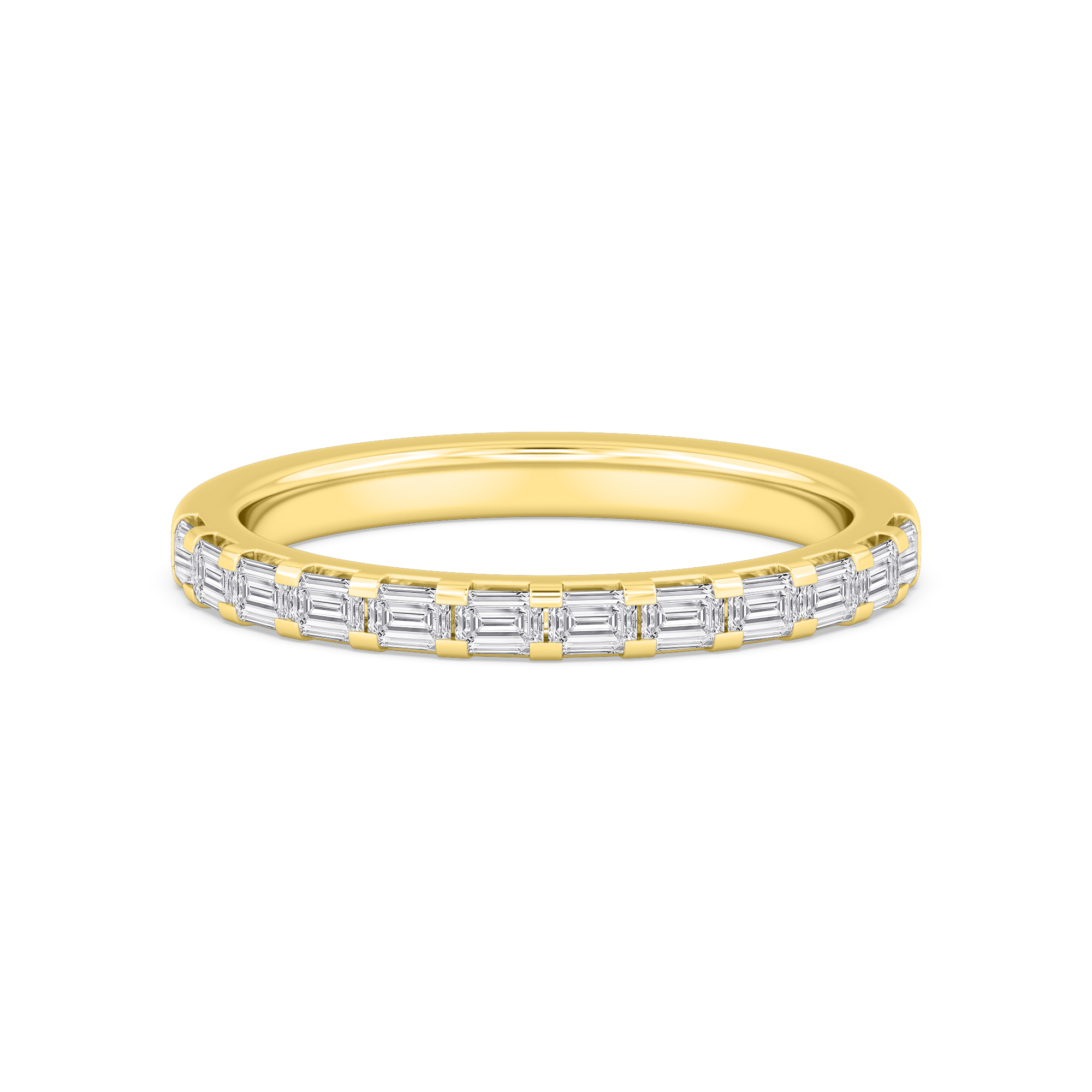 14K Yellow Gold Diamond Wedding Bands