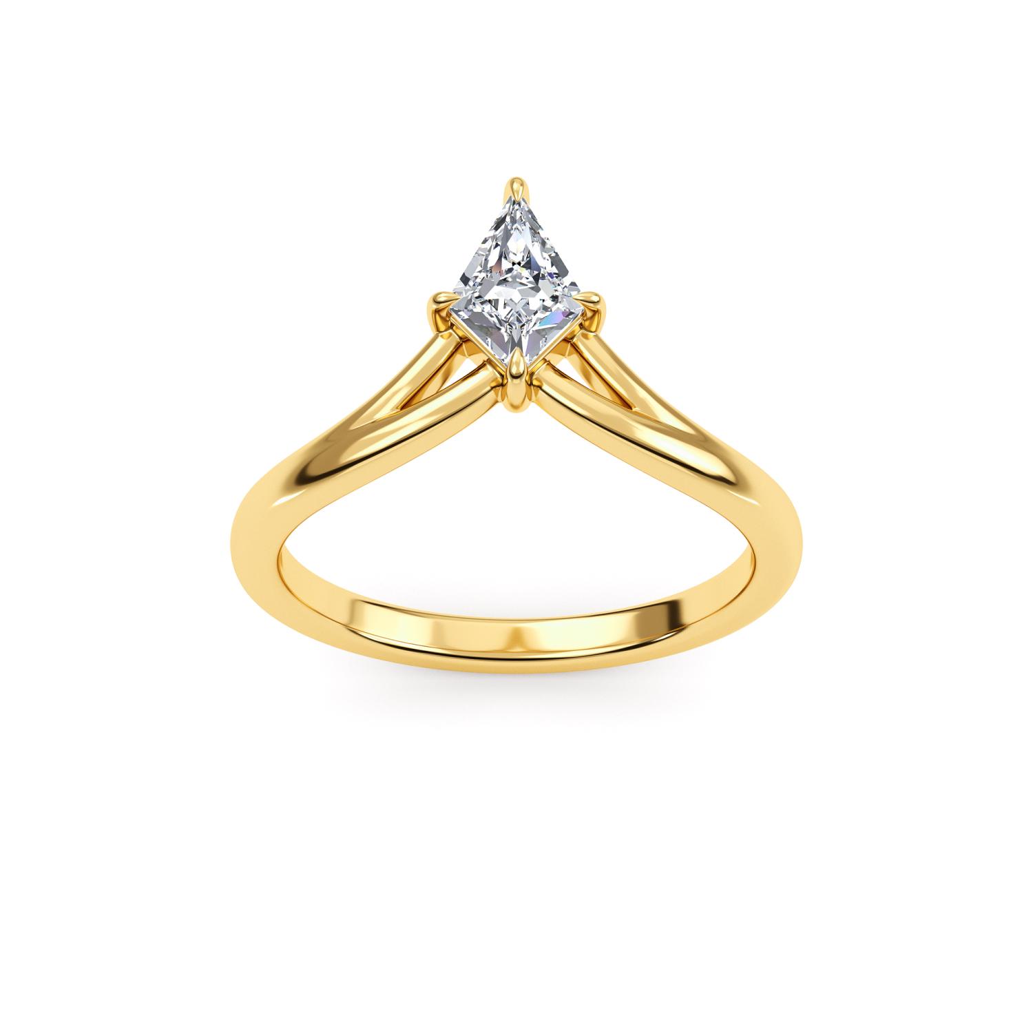 14K Yellow Gold Diamond Ring