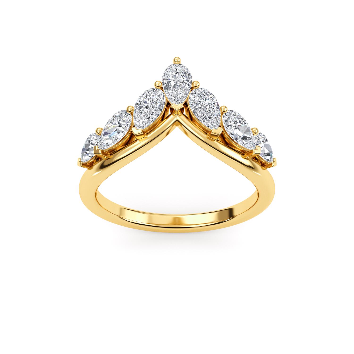 14K Yellow Gold Diamond Ring