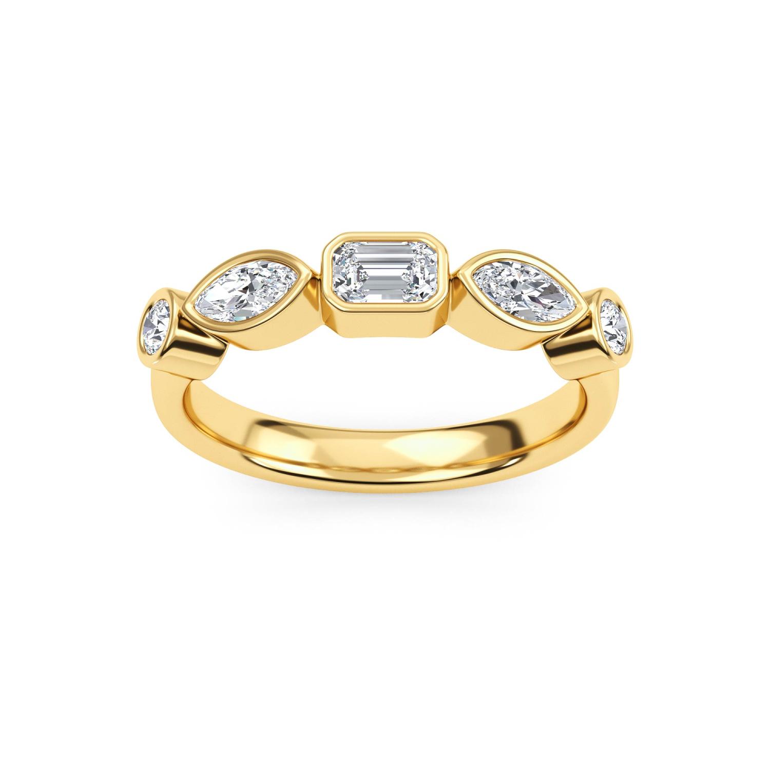 14K Yellow Gold Diamond Ring