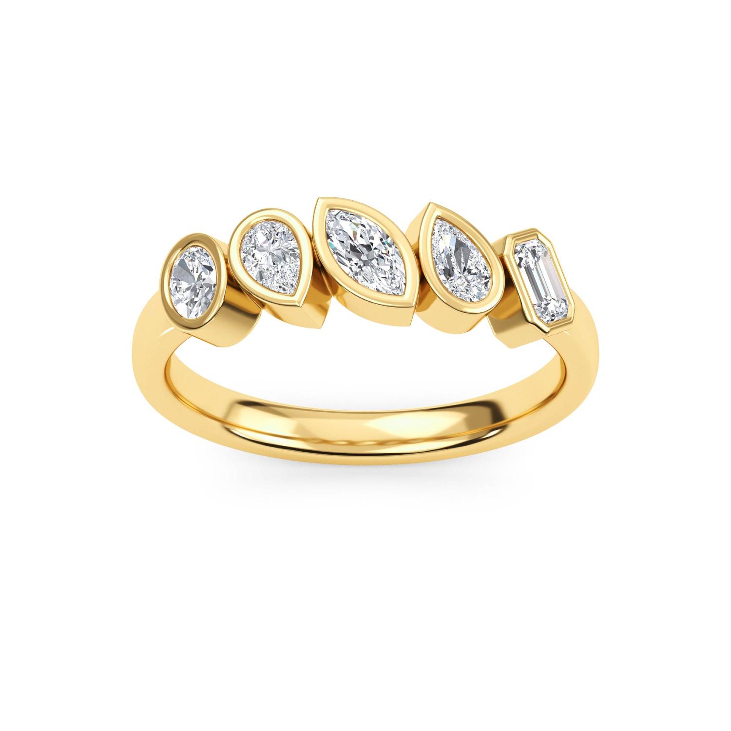 14K Yellow Gold Diamond Ring