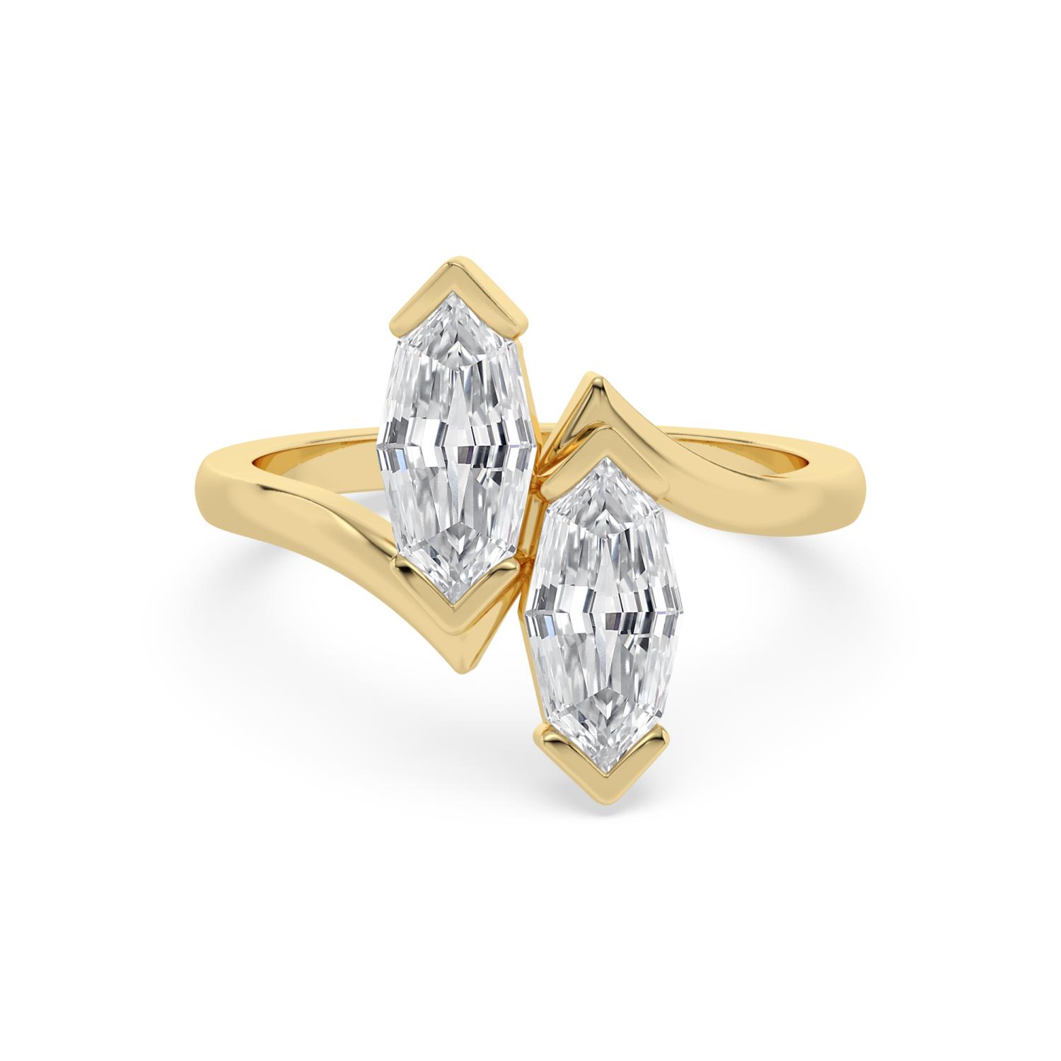 14K Yellow Gold Diamond Ring