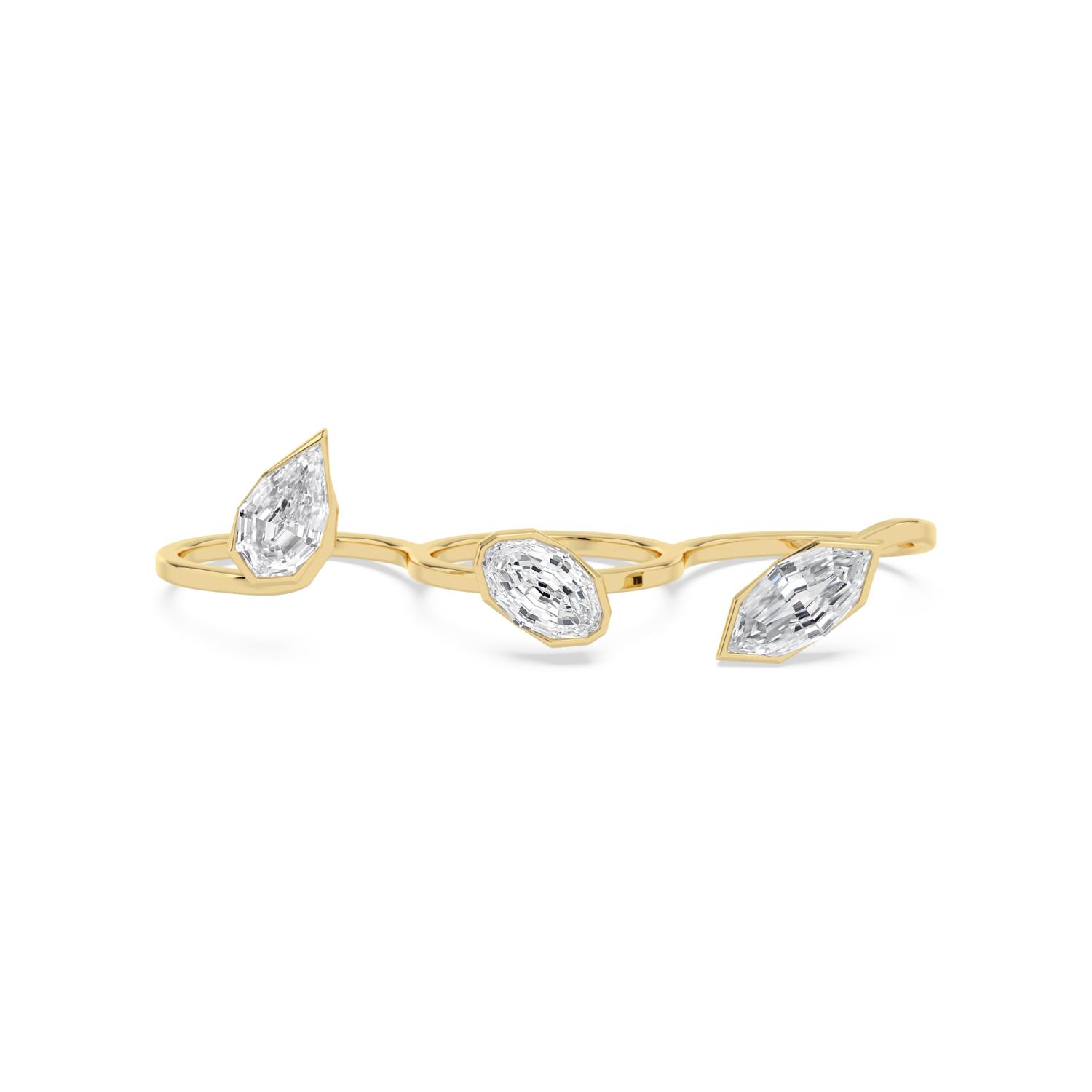 14K Yellow Gold Diamond Ring