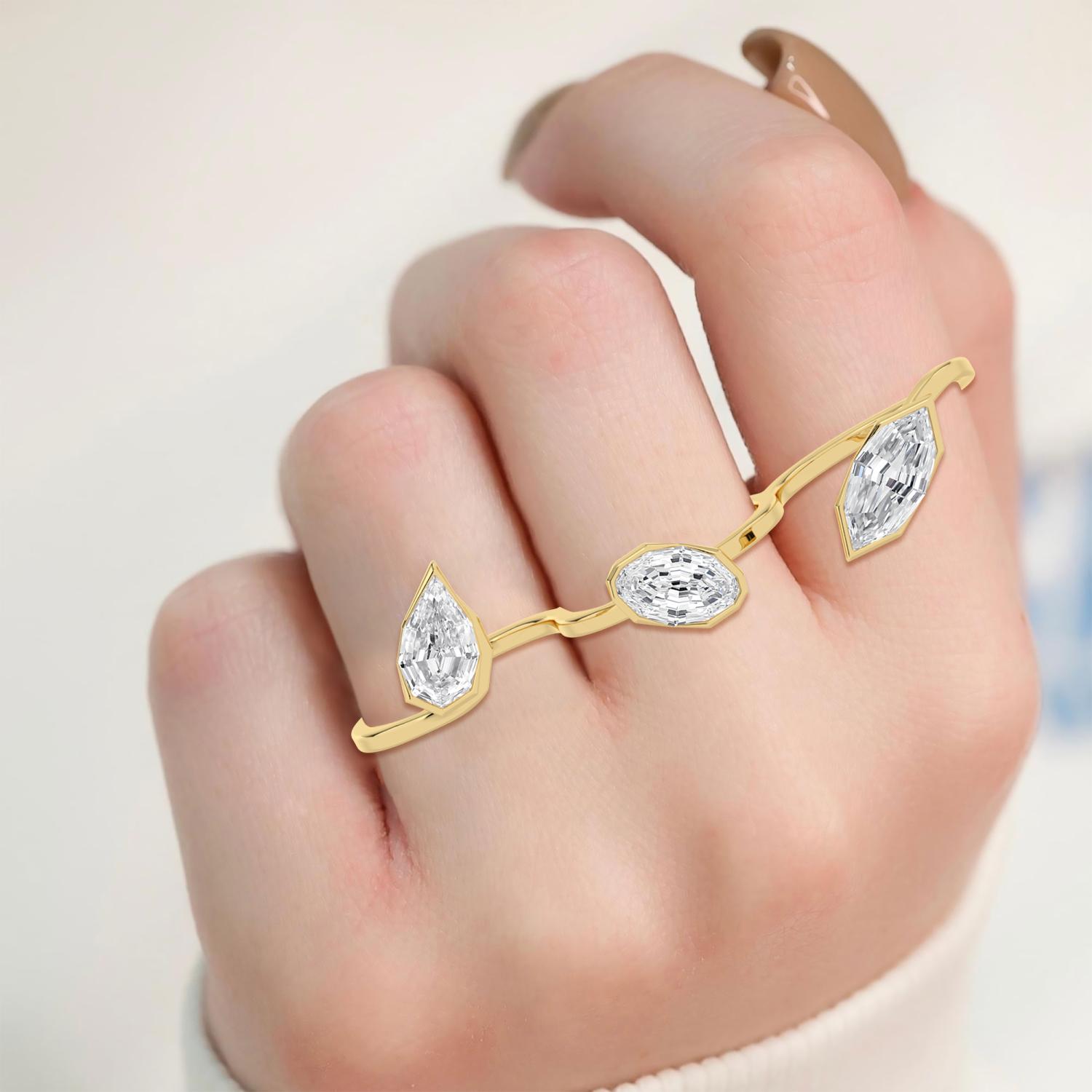14K Yellow Gold Diamond Ring