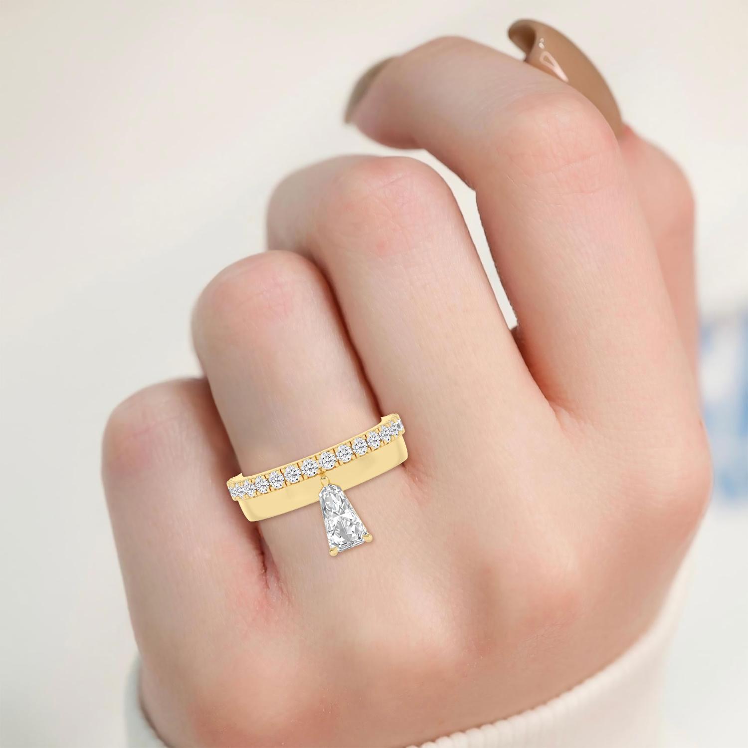14K Yellow Gold Diamond Ring