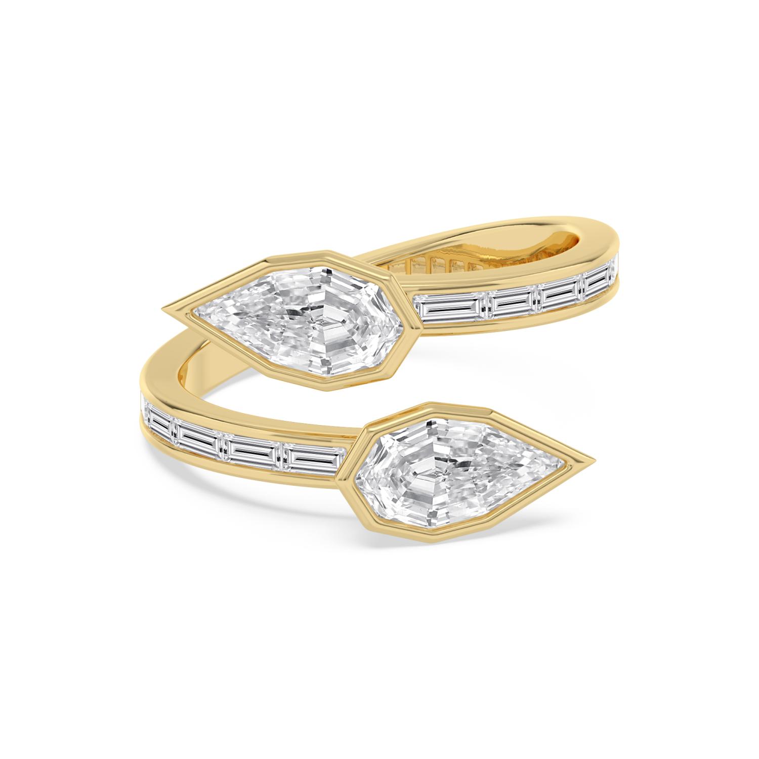 14K Yellow Gold Diamond Ring